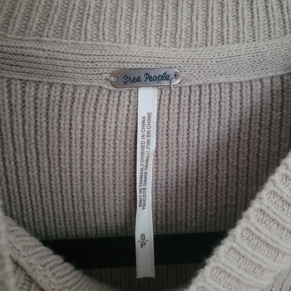 Free People Easy Street Colorblock Sweater Yellow Womens Size S Cotton Blend - Picture 5 of 11